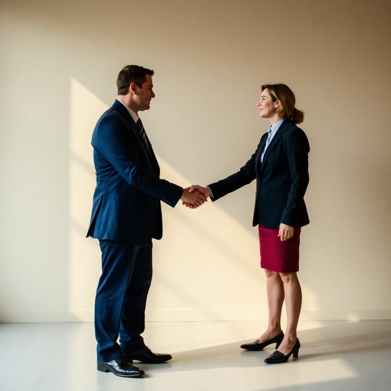 A handshake between business partners
